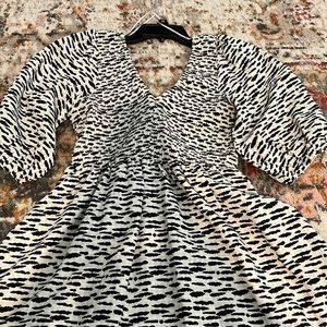 Black and white dress